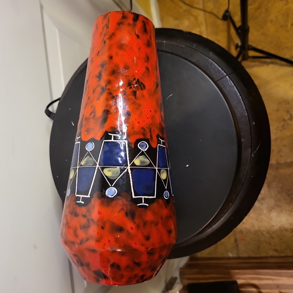 Italian Mid-Century Modern Ceramic Vase by C.E.M.A.S  Sesto  Florence 10" - Picture 10 of 10